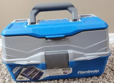 Flambeau Exterior 6382TB 2 Bandejas - Caja de Aparejos Bandeja Clásica - Azul/Gris Foto 1 de 4