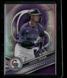 2022 Bowman's Best #TP-1 Top Prospects Purple Refractor Ezequiel Tovar #/250 - Picture 1 of 2