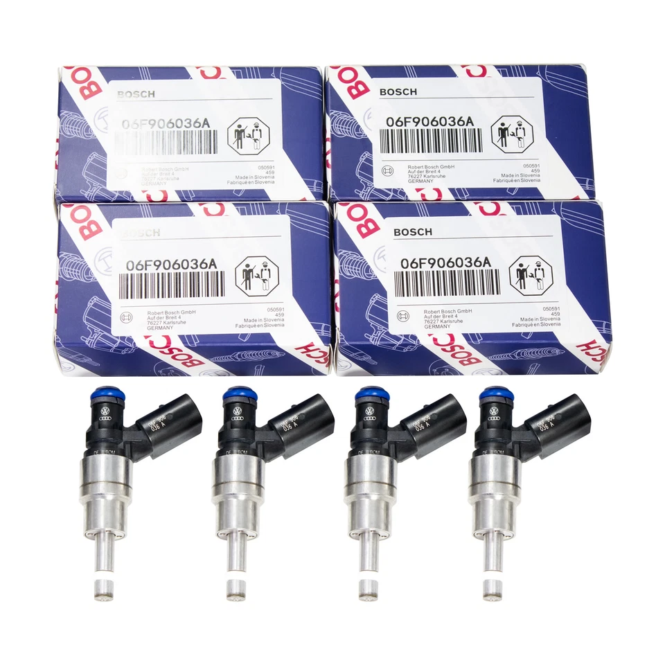 4PCS Fuel Injectors For 2005-2009 VW Audi A4 Quattro 2.0L I4 Turbo 06F906036A Foto 1 de 4