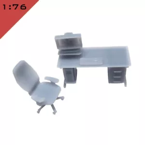 1x JUEGO PEQUEÑO DE MUEBLES DE OFICINA 2 1:76, OO Modelo Miniatura Diseño de Paisaje Interior - Imagen 1 de 3