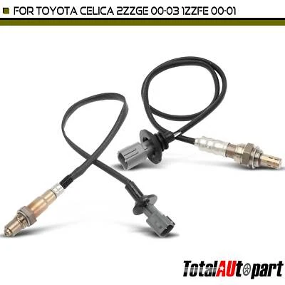 2Pcs Oxygen Sensor for Toyota Celica 2000 2001 2002 2003 1.8L Ups & Downstream - Image 1 of 4
