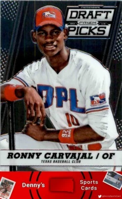 2013  Panini Prizm Perennial Draft Picks #53 Ronny Carvajal Texas Rangers - Image 1 of 2
