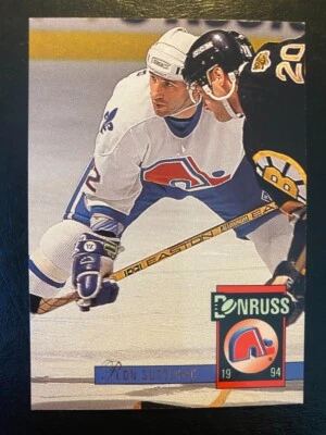 Ron Sutter 1993-94 Donruss Hockey #482 Quebec Nordiques - Image 1 of 2