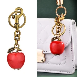 Shimmering Apples Purse Pendant Keychain Fashion Bag Ornament Handbag Pendant - Zdjęcie 1 z 8