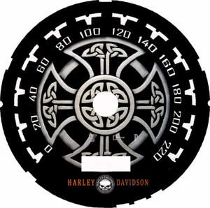 Harley Davidson Fat Boy 1997-2003 Speedometer MPH Custom Faceplate - Picture 1 of 11
