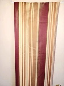 Chris Madden Rod - Pocket Panel Mistique Stripe Rich Red 54x95 Thermal Lining - Picture 1 of 7