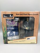 NBC The Office Dwight Schrute Sock and Vinyl Figure Bundle Set Sealed Packaging