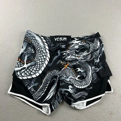 Venum Shorts Mens 38 XXL Black Flat Front Lightweight Chino - image 1 of 4