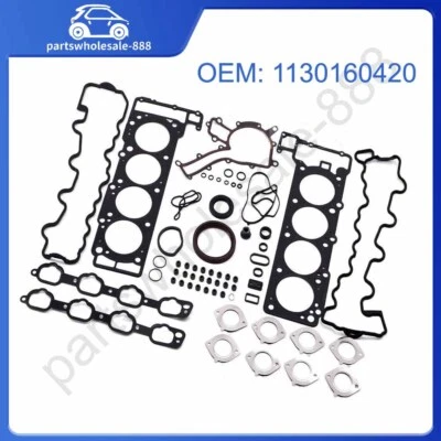 发动机重建密封垫圈套件适用于梅赛德斯-奔驰 E55 G55 AMG W211 5.5 V8  — 第 1/4 张图片