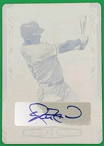 AARON ROWAND 2024 Leaf Metal Sports Heroes AUTO PRINTING PLATE SP #1/1 White Sox - Picture 1 of 2