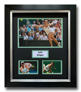 JULIA GOERGES HANDSIGNIERTES GERAHMTES FOTO DISPLAY - TENNIS AUTOGRAMM. - Bild 1 von 1