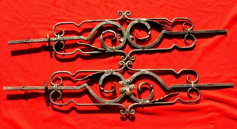 VINTAGE WROUGHT IRON BALUSTER 45 1/2" LONG X 10 1/2" WIDE -MORE THEN 1 AVAILABLE Cover