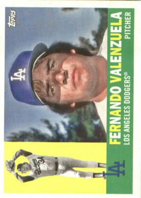 2017 Topps Archives #55 Fernando Valenzuela Los Angeles Dodgers - Image 1 of 2