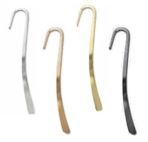 Bookmark, 2 Small Gold Silver Copper OR Black Oxide Gunmetal 3.35" Long - Bild 1 von 5