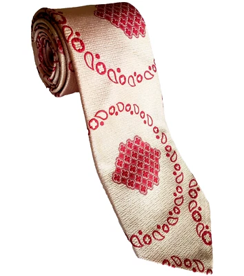 VTG 40s Towncraft Plus 5 Neckties Wide Art Deco Swing Rockabilly Tie 54"x4" - Image 1 of 4