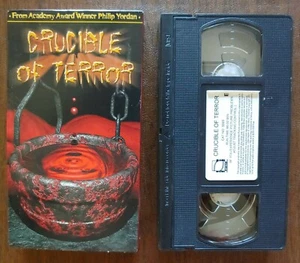 CRUCIBLE OF TERROR VHS SIMITAR RARE COVER MIKE RAVEN PHILIP YORDAN WOW! - Picture 1 of 3