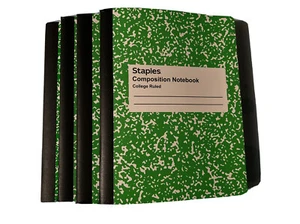 StapleComposition Notizbuch 100 Blatt 7,5 Zoll x 9,75 Zoll 19.05 cm x 24.76.4er Pack - Bild 1 von 3