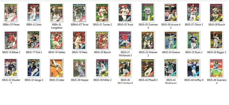 2023 Topps Update '88 Anniversary Inserts and Mojo Refractor - Pick your cards - Image 1 of 1