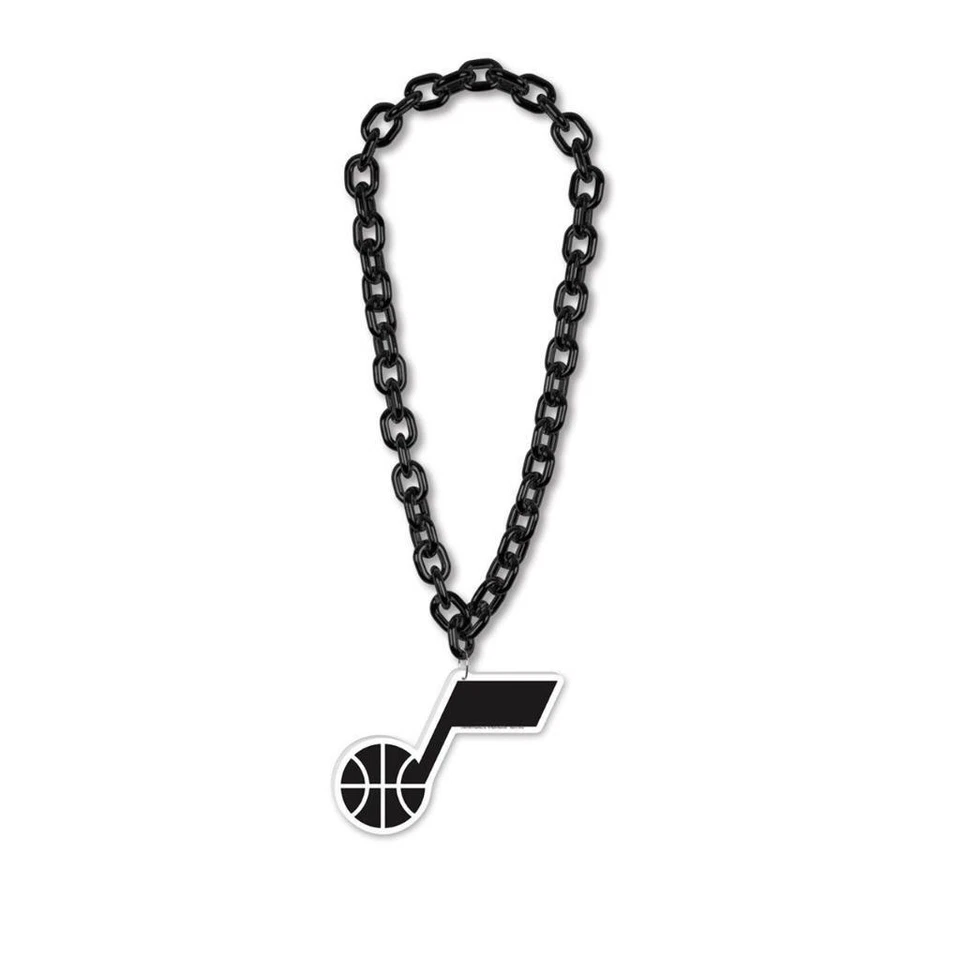 Utah Jazz Big Chain Fan Necklace with Foam Logo [NEW] NBA Game Tailgate - Image 1 of 1