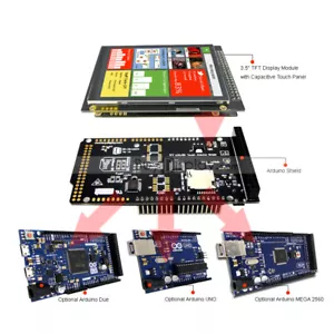 3.5"inch TFT LCD Capacitive Touch Shield for Arduino Due,MEGA 2560,Uno w/Library - Picture 1 of 4