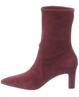 Bota Stuart Weitzman Brandie 75 camurça borgonha tamanho 10 $595 - Imagem 1 de 4