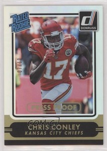 2015 Panini Donruss Rated Press Proof Gold /10 Chris Conley #222 Rookie RC