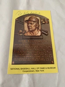 Tarjeta postal firmada por Al Kaline del Salón de la Fama de Cooperstown Tigres de Detroit béisbol MLB - Imagen 1 de 3