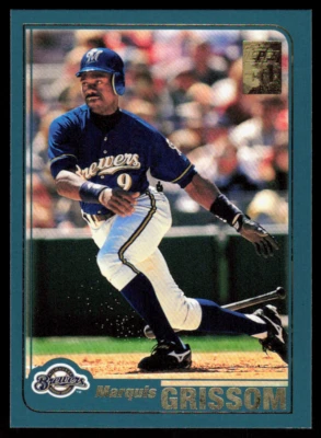 2001 Topps 38 Marquis Grissom Milwaukee Brewers - Image 1 of 2