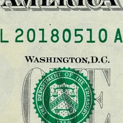 2018 May 10th Dollar 2018 May 10 Birthday 5/10/18 Dollar Fancy Serial Number $1 - Image 1 of 3