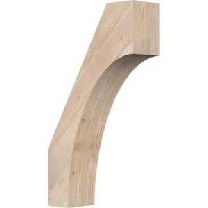 Ekena Millwork Bracket 16"x5.75"x28" Westlake Rustic Wood Knee Brace Douglas Fir - Picture 1 of 12