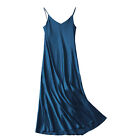 Summer Midi Dress Backless Dress-up Silky Nightdress Strappy Dress Soft