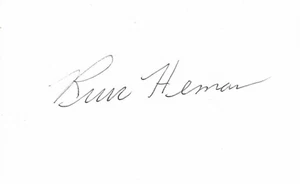 SIGNED 3x5 INDEX CARD OF RUSS HEMAN! GREAT AUTOGRAPH! - Picture 1 of 1
