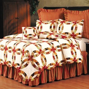 Colleen's Wed Ring Twin Quilt - Picture 1 of 1
