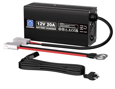 ECO-WORTHY 12V 20A  Lithium LifePO4 Battery Charger 14.6V Maintenance BB10 - Image 1 of 4
