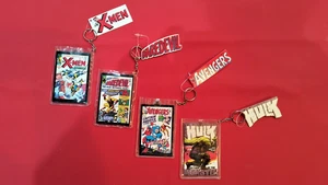 DAREDEVIL/ HULK/ AVENGER / XMEN MINI KEYCHAIN COMIC BOOK LOTS =NM - Picture 1 of 1