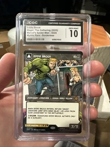EDDIE BROCK Marvel's Spider-Man Borderless Foil Mythic CGC Gem 10 MTG - Picture 1 of 6