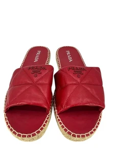 Prada espadrillas trapuntate in pelle di agnello taglia 41 - Foto 1 di 5