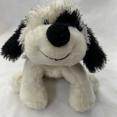 Ganz Webkinz Black & White Cheeky Dog 6" Puppy Plush Toy Hm 192 - Image 1 of 4