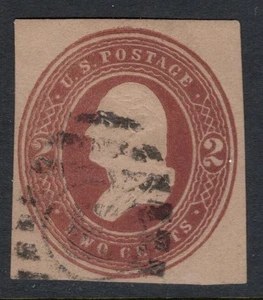 US Scott U281 Used - Cut Square - CV 2.40$ - Picture 1 of 2
