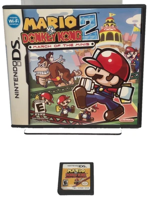 Mario vs. Donkey Kong 1 & 2: March of the Minis Nintendo DS, TESTED 2 is CIB - Image 1 of 4
