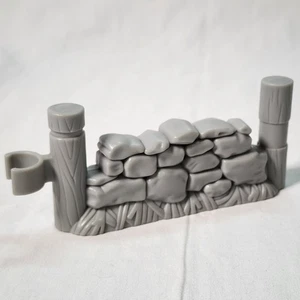 Cerca de piedra Fisher Price Little People pared de roca pueblo calle principal gris - Imagen 1 de 5