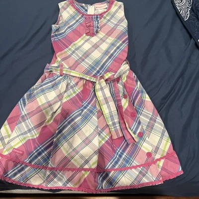 American Girl Pretty Plaid Dress for Girls Purple - Size 8 - EUC - Image 1 of 3