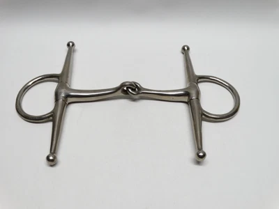 Сверло для лошади Korsteel Full Cheek Snaffle 5 дюймов нержавеющая сталь одинарное шарнирное б/у в отличном состоянии - Изображение 1 из 4