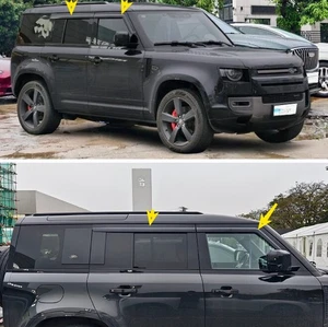 For 2020-2025 Land Rover Defender 110 130 Black Visor Vent Shades Sun Rain Guard - Bild 1 von 11