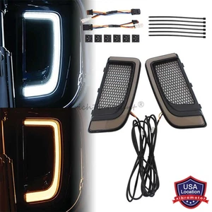 LED Fairing Lower Grills Turn Signal Running Light For Harley Electra 2014-23 - Picture 1 of 21