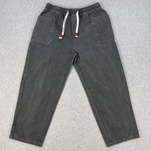 Kidoriman Pokku Pants Mens 3XL Gray Cotton Drawstring Lounge Relaxed Wide - Picture 1 of 15
