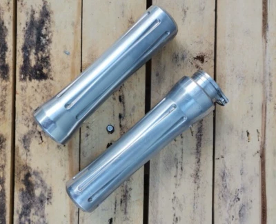 Coppi manopole in alluminio Rizoma anni 90 per Harley Davidson - Immagine 1 di 4