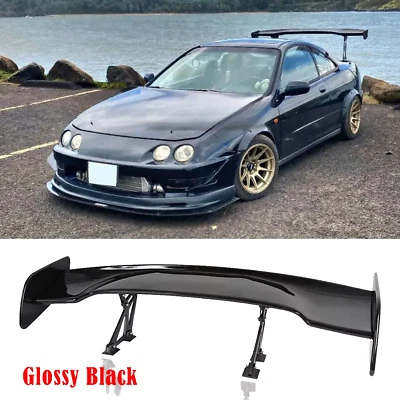 47" GT Racing Gloss Black Rear Trunk Spoiler Wing For Acura Integra LS GSR Foto 1 de 4