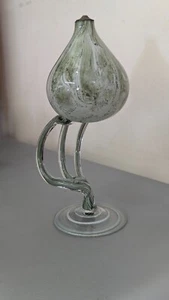 Jozefina Krosno Poland Jellyfish Glass Oil Burner – Vintage Elegance - Picture 1 of 8