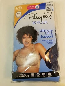 Playtex 4745 18 Stunden Ultimate Lift & Support Blau BH Neu Größe 42C - Bild 1 von 4